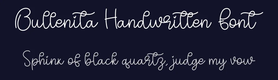 Bullenita Handwritten Font by creativeletter — Script Handwritten Font — thumbnail 2