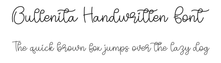 Bullenita Handwritten Font by creativeletter — Script Handwritten Font