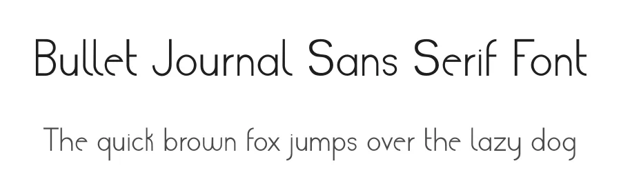 Bullet Journal Sans Serif Font by InkCloudDesign — Sans Serif Font
