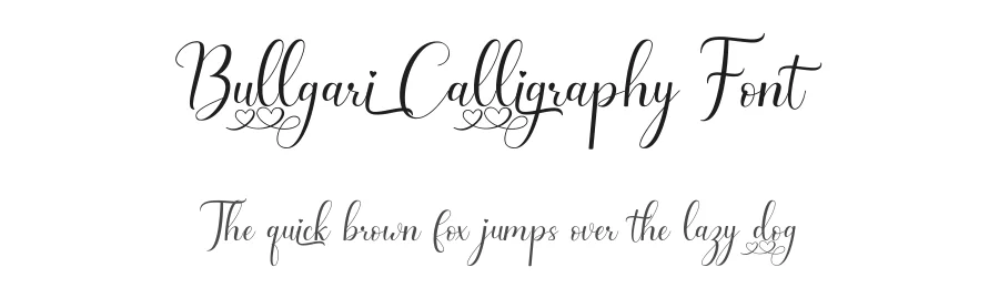 Bullgari Calligraphy Font by yontype — Script Handwritten Font