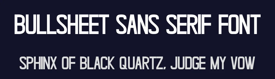Bullsheet Sans Serif Font by Craftedtype — Decorative Font — thumbnail 2