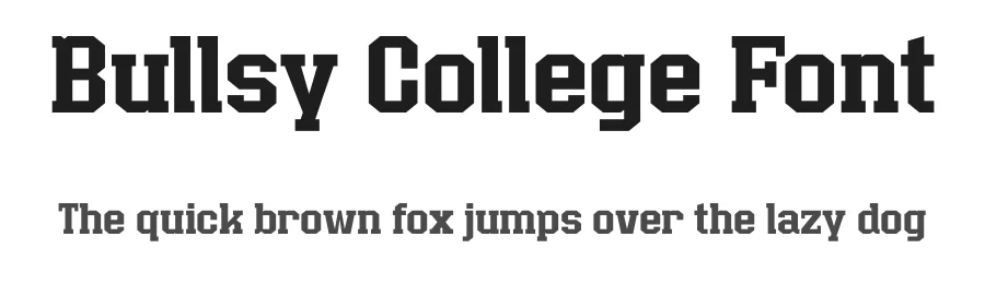 Bullsy College Font by Marvadesign — Slab Serif Font