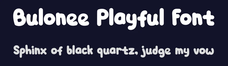 Bulonee Playful Font by Tokokoo Studio — Display Font — thumbnail 2