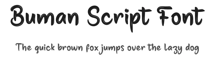Buman Script Font by productype — Script Handwritten Font