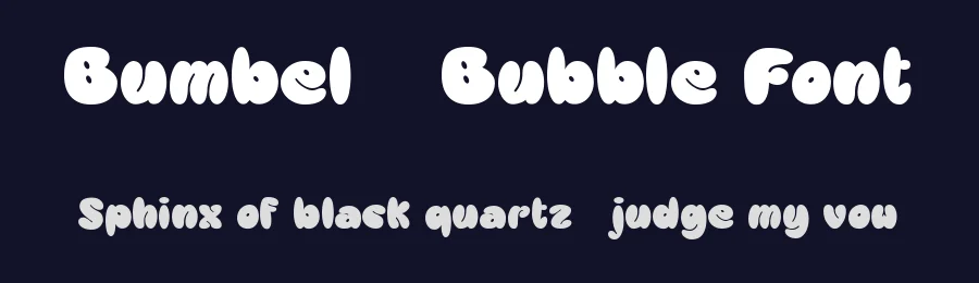 Bumbel – Bubble Font by Say Studio — Display Font — thumbnail 2