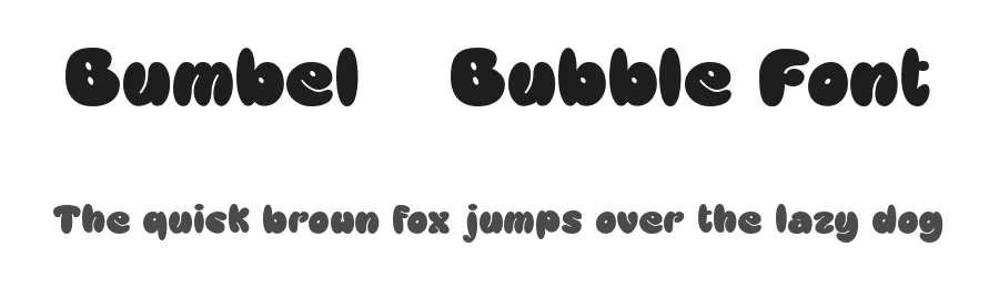 Bumbel – Bubble Font by Say Studio — Display Font