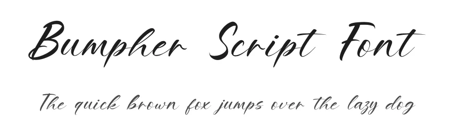 Bumpher Script Font by enxyclo — Script Handwritten Font
