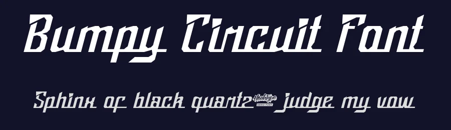 Bumpy Circuit Font by noahtype — Decorative Font — thumbnail 2