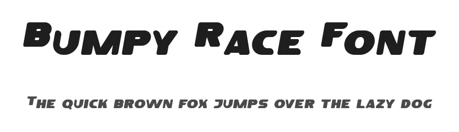 Bumpy Race Font by NoahType Studio — Sans Serif Font