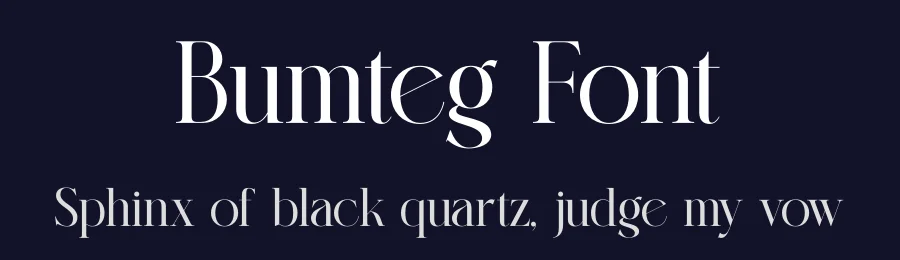 Bumteg Font by Amorfa Type — Serif Font — thumbnail 2