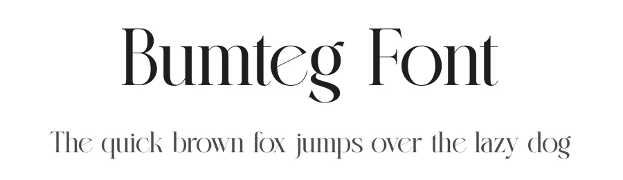 Bumteg Font by Amorfa Type — Serif Font