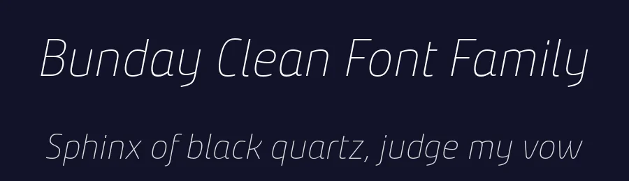 Bunday Clean Font Family by Buntype — Sans Serif Font — thumbnail 2