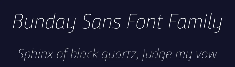Bunday Sans Font Family by Buntype — Sans Serif Font — thumbnail 2