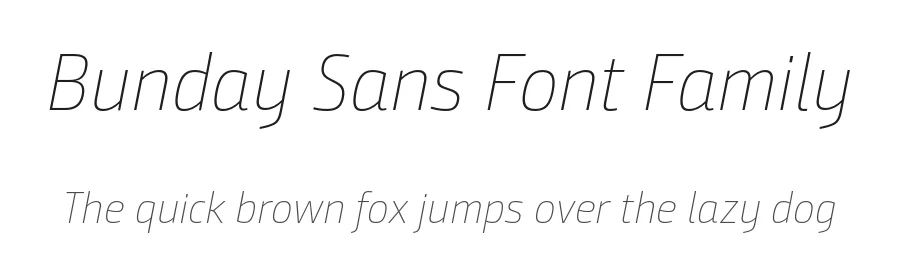 Bunday Sans Font Family by Buntype — Sans Serif Font