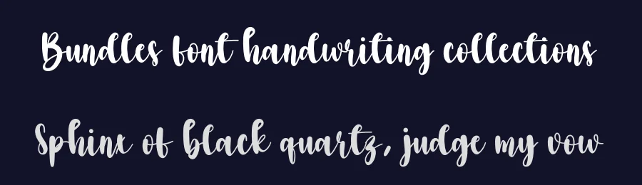 Bundles font handwriting collections by creativeletter — Script Handwritten Font — thumbnail 2