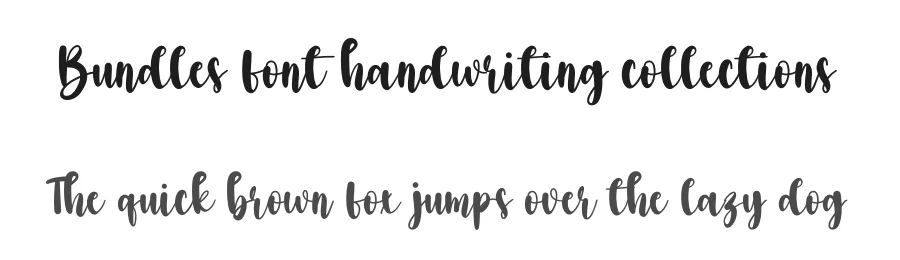 Bundles font handwriting collections by creativeletter — Script Handwritten Font
