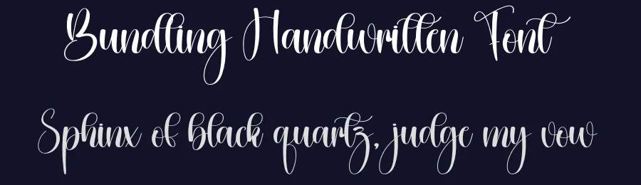 Bundling Handwritten Font by creativeletter — Script Handwritten Font — thumbnail 2