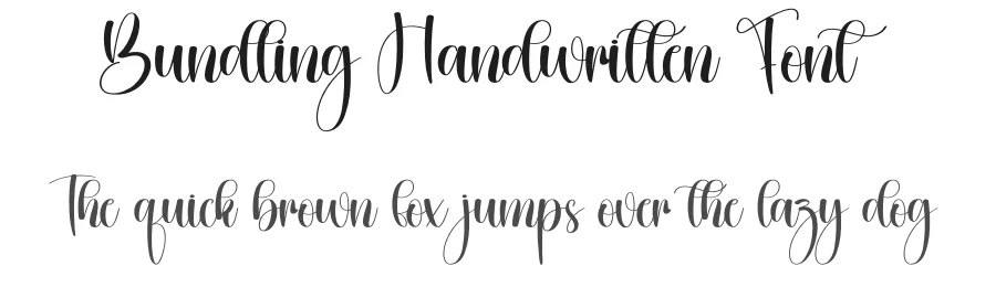 Bundling Handwritten Font by creativeletter — Script Handwritten Font