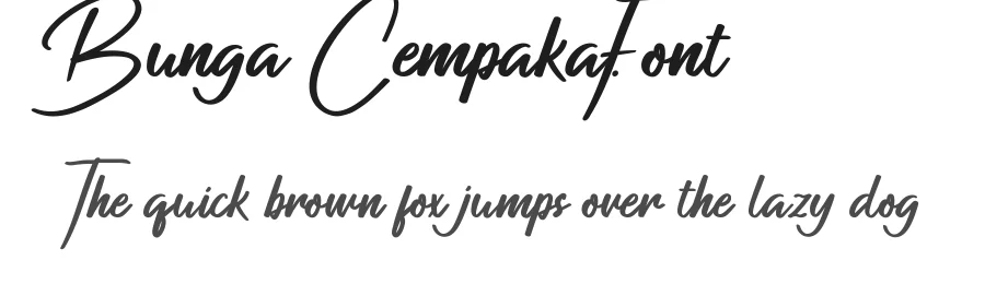 Bunga Cempaka Font by nihstudio — Script Handwritten Font