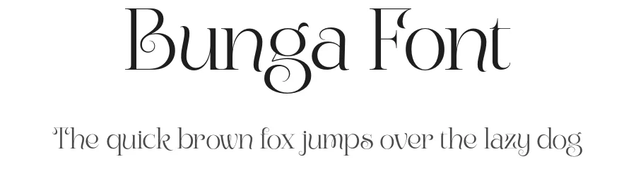 Bunga Font by Graptail — Serif Font