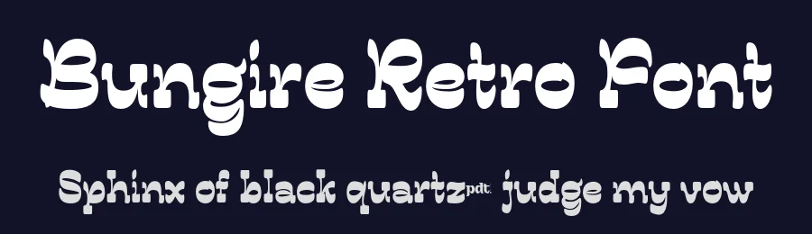 Bungire Retro Font by productype — Display Font — thumbnail 2