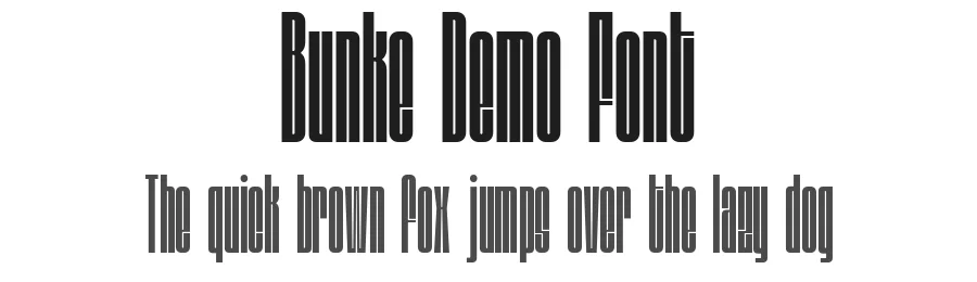 Bunke Demo Font by Nexaline — Display Font
