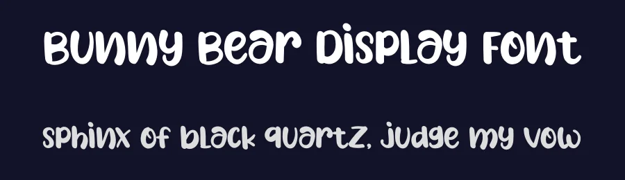 Bunny Bear Display Font by Erik Studio — Display Font — thumbnail 2
