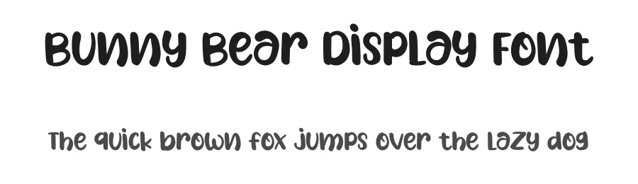 Bunny Bear Display Font by Erik Studio — Display Font