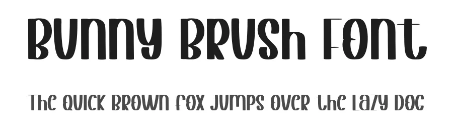 Bunny Brush Font by inermediaSTUDIO — Display Font