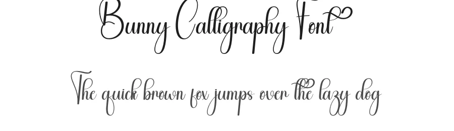 Bunny Calligraphy Font by andikastudio — Script Handwritten Font
