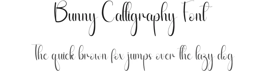 Bunny Calligraphy Font by andikastudio — Script Handwritten Font