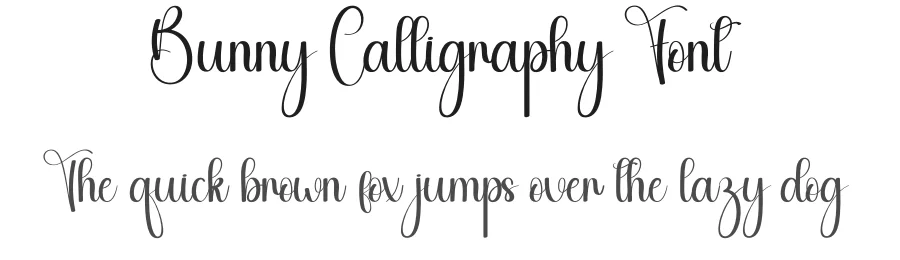 Bunny Calligraphy Font by andikastudio — Script Handwritten Font