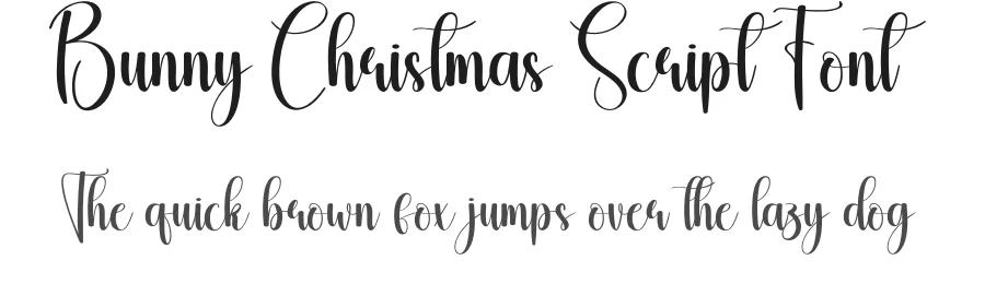 Bunny Christmas Script Font by creativeletter — Script Handwritten Font