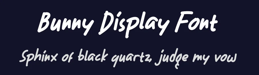 Bunny Display Font by twinletter — Sans Serif Font — thumbnail 2