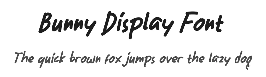 Bunny Display Font by twinletter β Sans Serif Font
