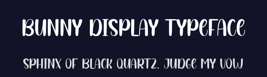 Bunny Display Typeface by andikastudio — Display Font — thumbnail 2