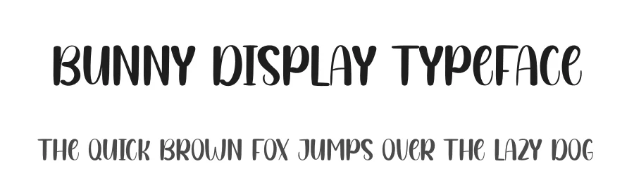 Bunny Display Typeface by andikastudio — Display Font