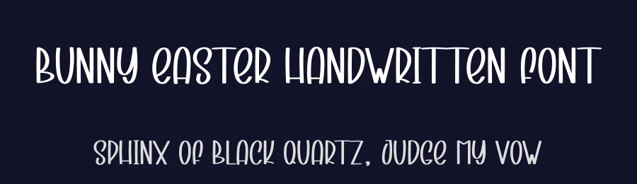 Bunny Easter Handwritten Font by andikastudio — Display Font — thumbnail 2