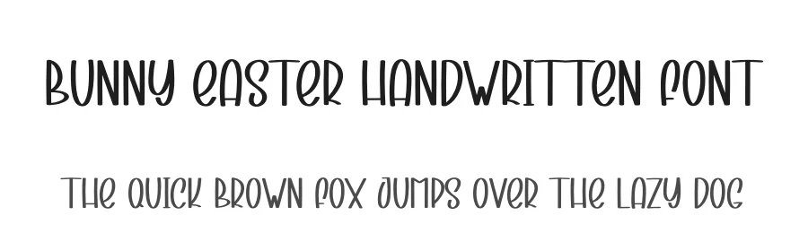 Bunny Easter Handwritten Font by andikastudio — Display Font