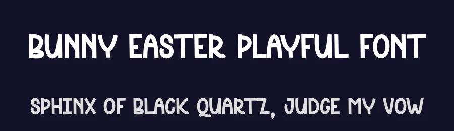 Bunny Easter Playful Font by andikastudio — Display Font — thumbnail 2