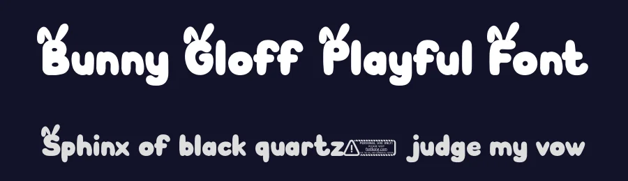Bunny Gloff Playful Font by overlaytemplates — Display Font — thumbnail 2
