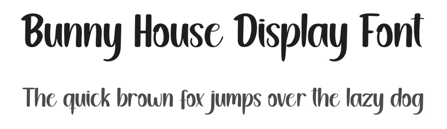 Bunny House Display Font by andikastudio — Script Handwritten Font