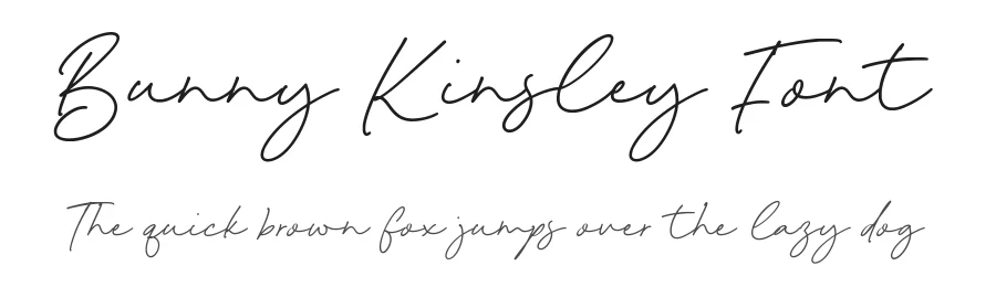 Bunny Kinsley Font by Timur type — Script Handwritten Font