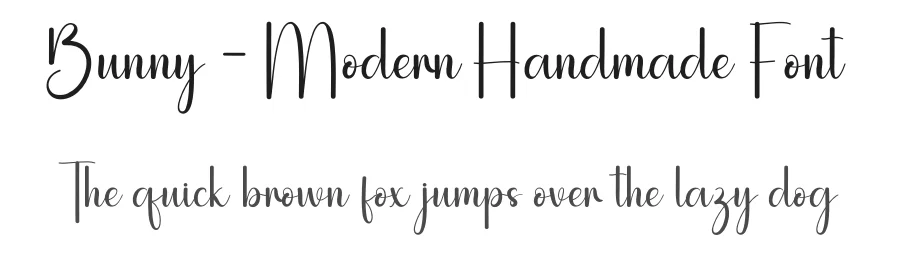 Bunny – Modern Handmade Font by andikastudio — Script Handwritten Font