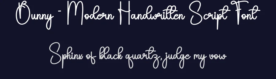 Bunny – Modern Handwritten Script Font by andikastudio — Script Handwritten Font — thumbnail 2