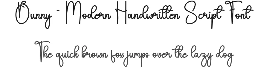 Bunny – Modern Handwritten Script Font by andikastudio — Script Handwritten Font