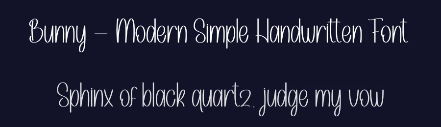 Bunny – Modern Simple Handwritten Font by andikastudio — Display Font — thumbnail 2