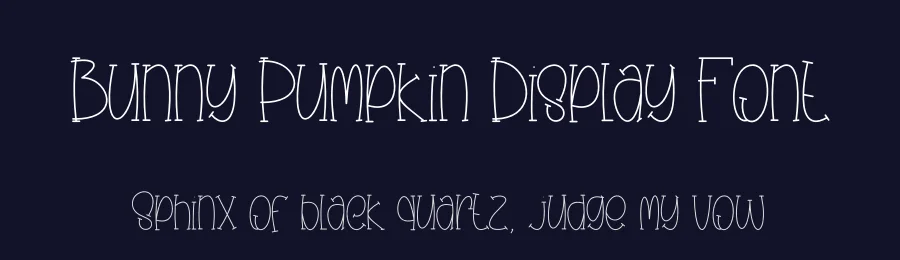 Bunny Pumpkin Display Font by creativeletter — Display Font — thumbnail 2