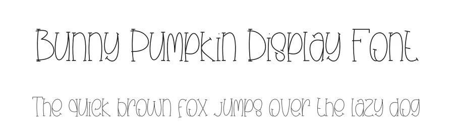 Bunny Pumpkin Display Font by creativeletter — Display Font