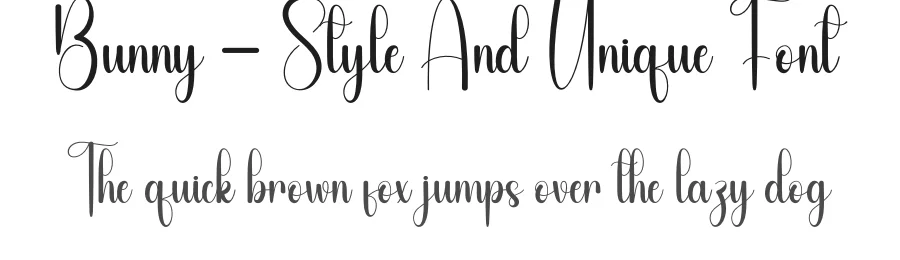 Bunny – Style And Unique Font by andikastudio — Script Handwritten Font